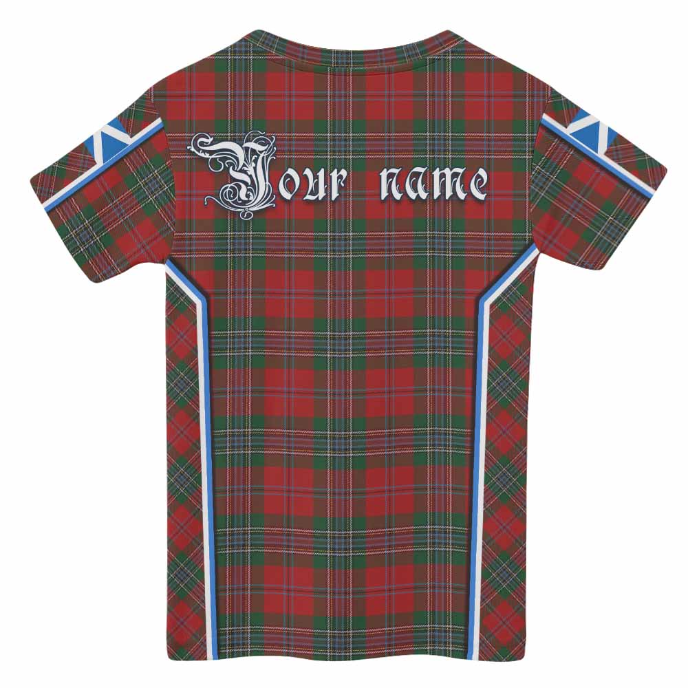 MacLean (McLean) Tartan Crest Kid T-shirt Scotland Coat of Arm Flag Style - Tartan Vibes Clothing