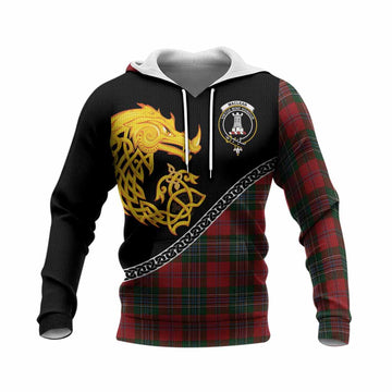 MacLean (McLean) Tartan Crest Knitted Hoodie Legendary Dragon Knot Half Style