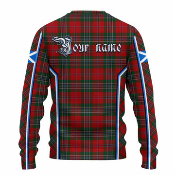 MacLean (McLean) Tartan Crest Knitted Sweater Scotland Coat of Arm Flag Style - Tartan Vibes Clothing