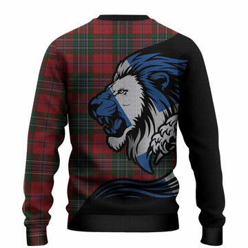 MacLean (McLean) Tartan Crest Knitted Sweater Scottish Golden Lions Wave Flow