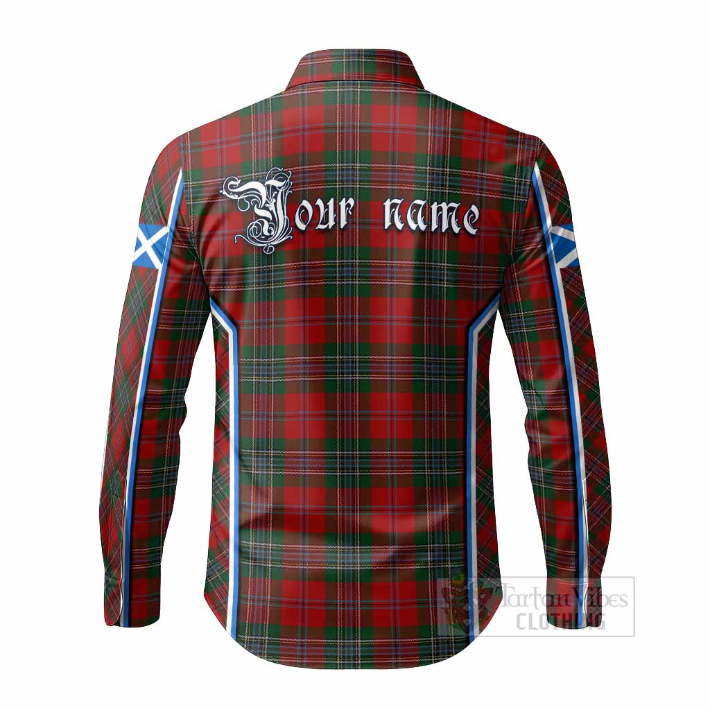 MacLean (McLean) Tartan Crest Long Sleeve Button Shirts Scotland Coat of Arm Flag Style - Tartan Vibes Clothing