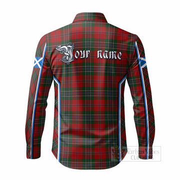 MacLean (McLean) Tartan Crest Long Sleeve Button Shirts Scotland Coat of Arm Flag Style - Tartan Vibes Clothing