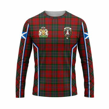 MacLean (McLean) Tartan Crest Long Sleeve T-Shirt Scotland Coat of Arm Flag Style - Tartan Vibes Clothing