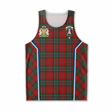 MacLean (McLean) Tartan Crest Men Tank Top Scotland Coat of Arm Flag Style