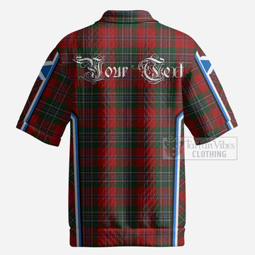 MacLean (McLean) Tartan Crest Men’s Polo Sweater Top Scotland Coat of Arm Flag Style