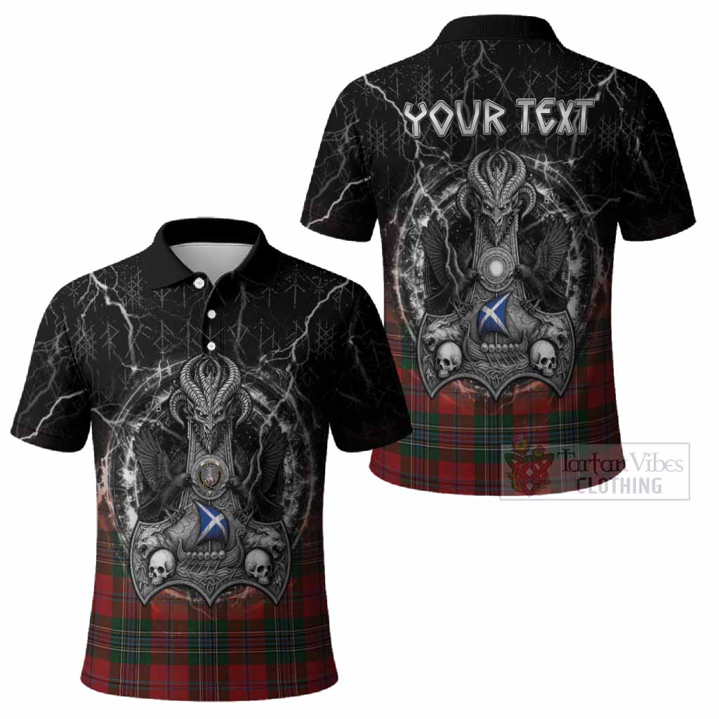 MacLean (McLean) Tartan Crest Polo Shirt Celtic Odin's Raven Legacy