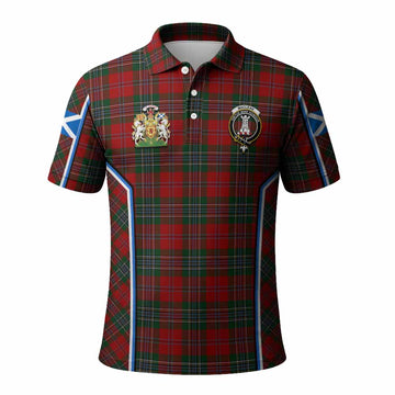 MacLean (McLean) Tartan Crest Polo Shirt Scotland Coat of Arm Flag Style - Tartan Vibes Clothing
