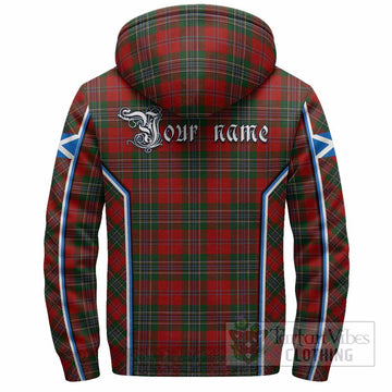 MacLean (McLean) Tartan Crest Sherpa Hoodie Scotland Coat of Arm Flag Style
