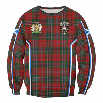 MacLean (McLean) Tartan Crest Sweatshirt Scotland Coat of Arm Flag Style - Tartan Vibes Clothing