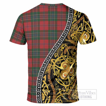 MacLean (McLean) Tartan Crest T-Shirt Celtic Knot and Triple Trickle Spiral Symbols