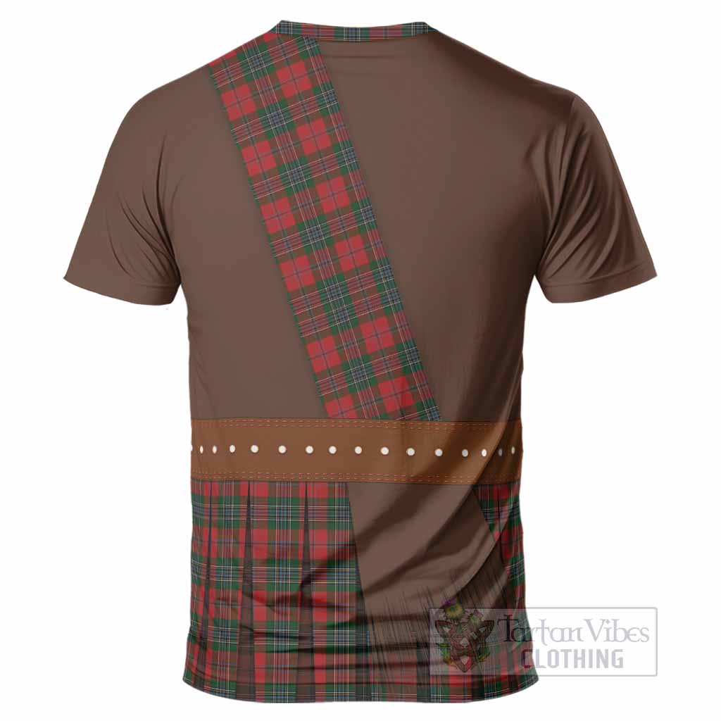 MacLean (McLean) Tartan Crest T-Shirt Kilt Costume Style