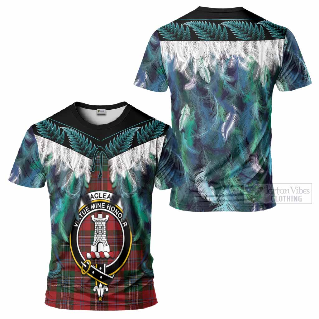 MacLean (McLean) Tartan Crest T-Shirt New Zealand Maori Korowai Cloak