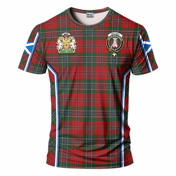 MacLean (McLean) Tartan Crest T-shirt Scotland Coat of Arm Flag Style - Tartan Vibes Clothing