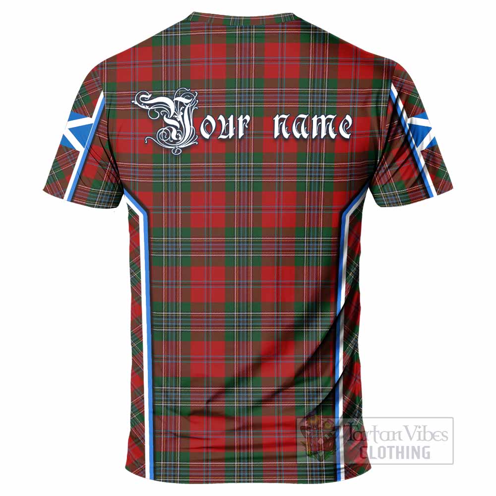 MacLean (McLean) Tartan Crest T-shirt Scotland Coat of Arm Flag Style - Tartan Vibes Clothing