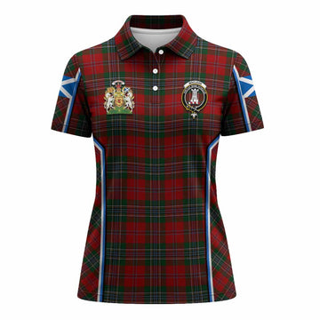 MacLean (McLean) Tartan Crest Women's Polo Shirt Scotland Coat of Arm Flag Style - Tartan Vibes Clothing
