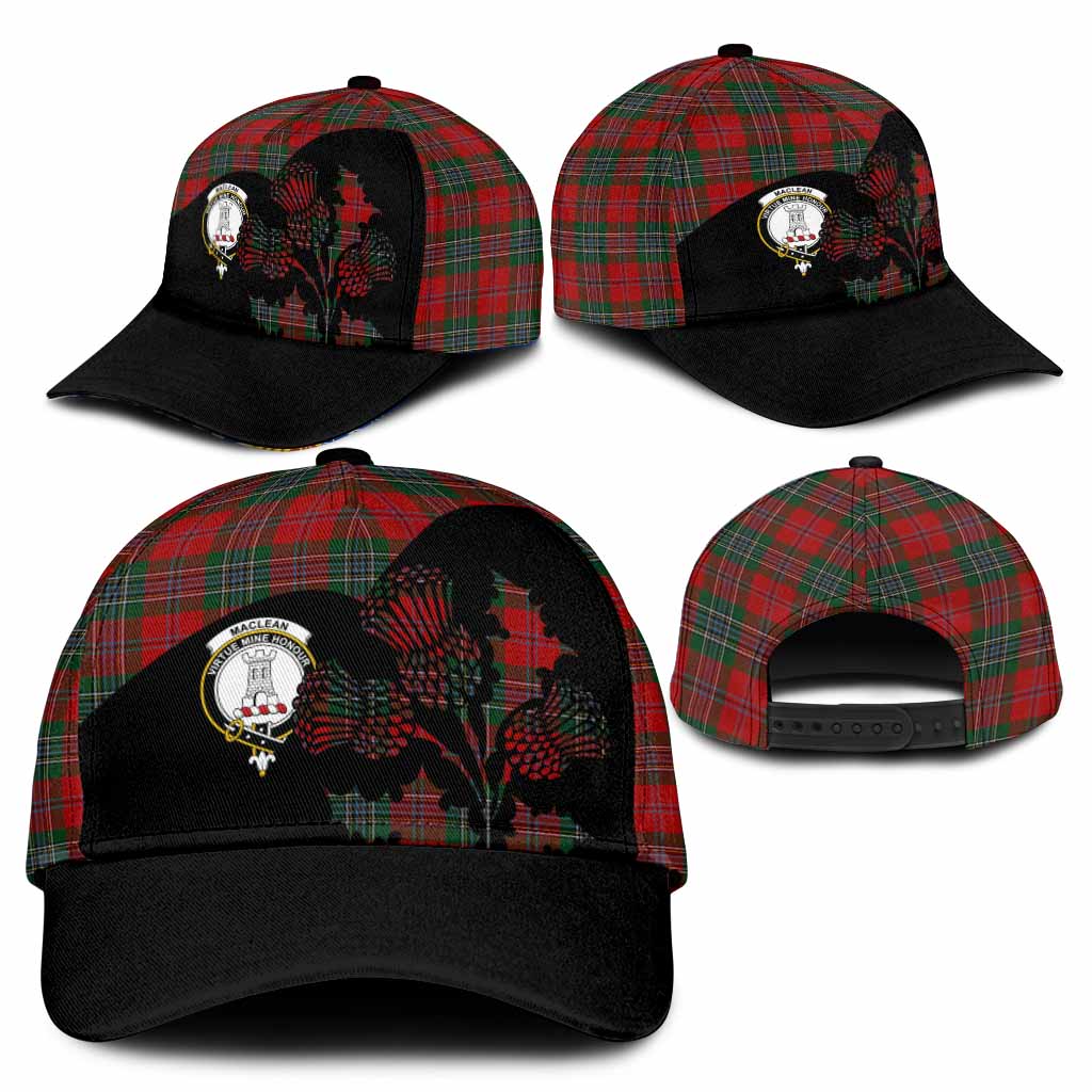 MacLean (McLean) Tartan Family Crest Classic Cap Scotland Thistle Floral Flag Style