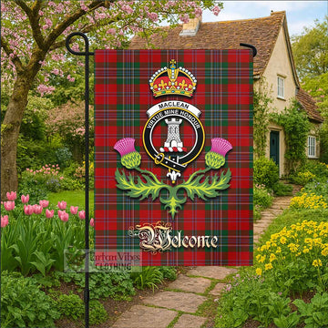 MacLean (McLean) Tartan Family Crest Garden Flag Royal Thistle Welcome Style
