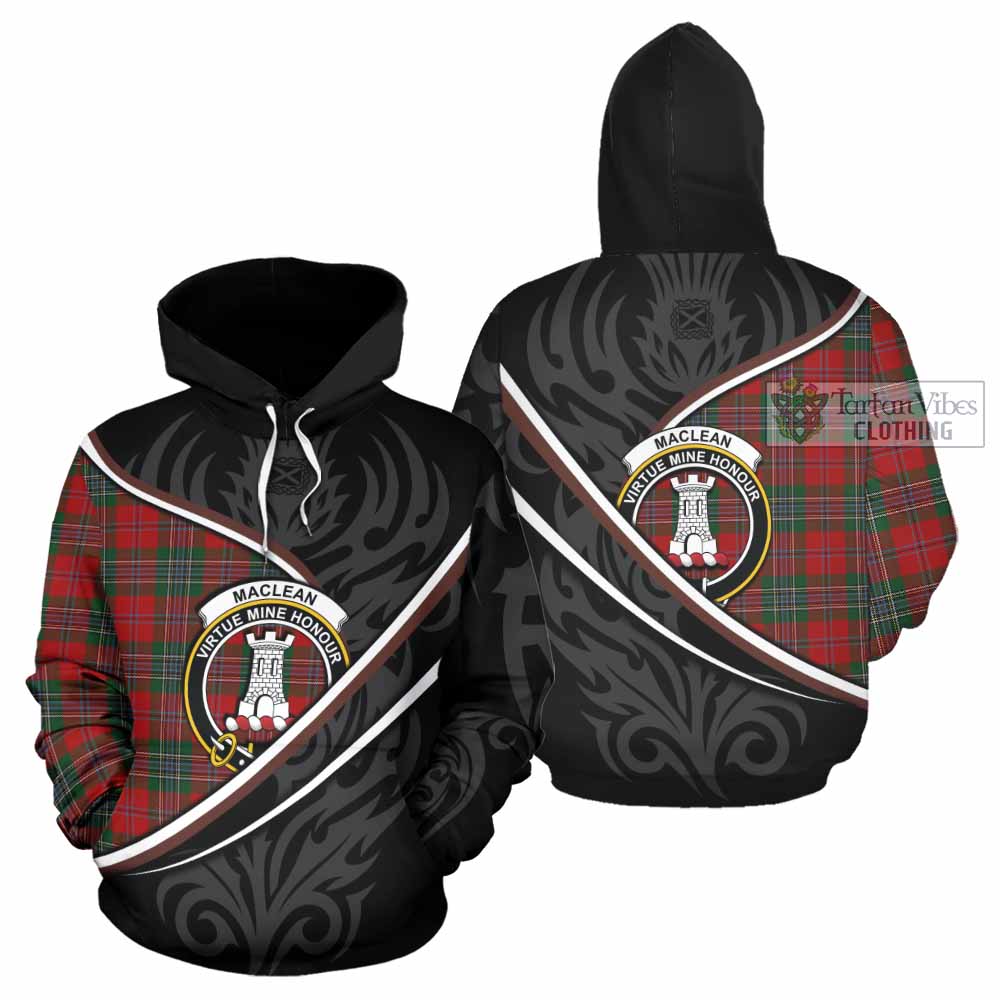 MacLean (McLean) Tartan Family Crest Hoodie Celtic Scottish Thistle Floral - Tartan Vibes Clothing