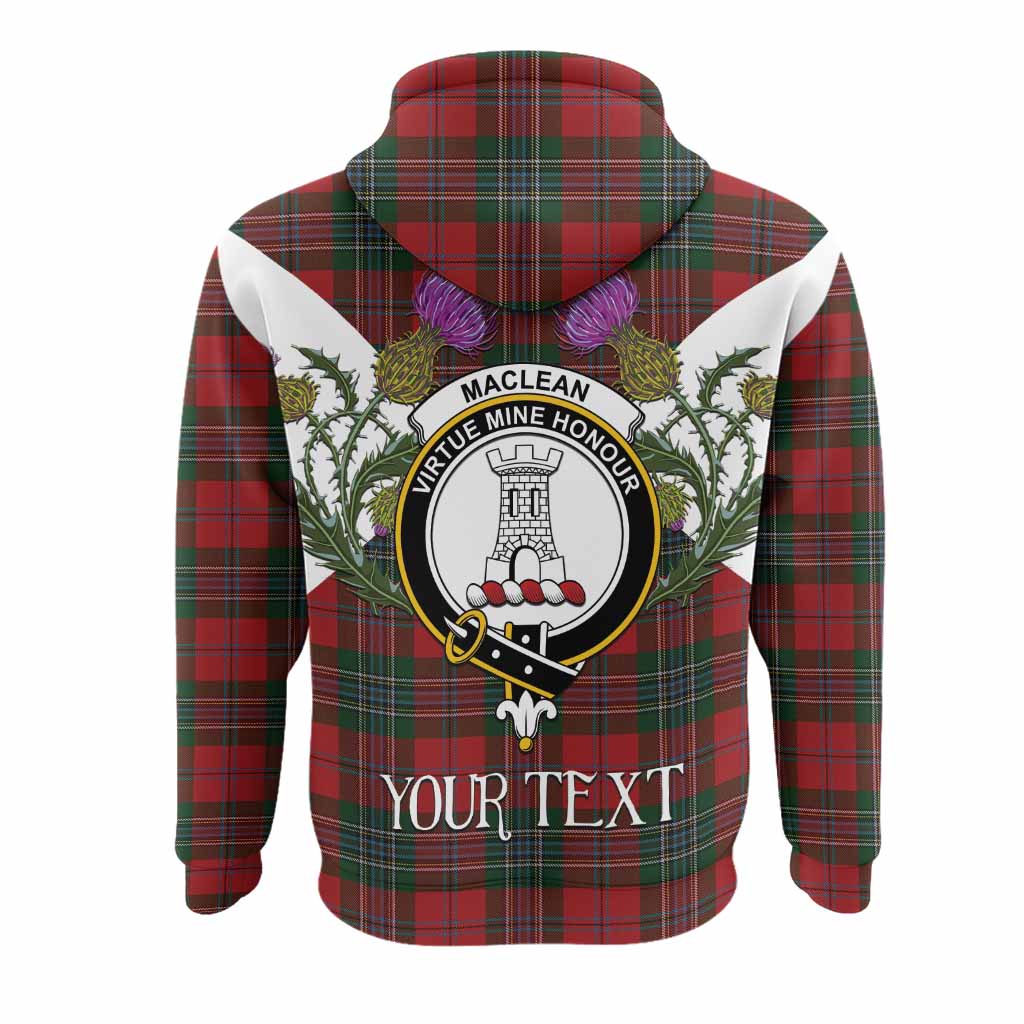 MacLean (McLean) Tartan Family Crest Hoodie Scottish Burns Night Thistle Floral