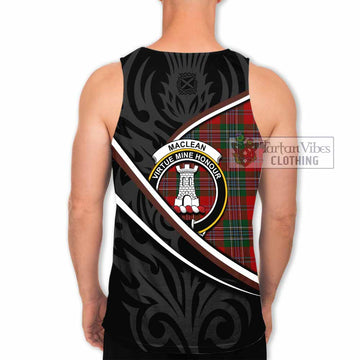 MacLean (McLean) Tartan Family Crest Men Tank Top Celtic Scottish Thistle Floral