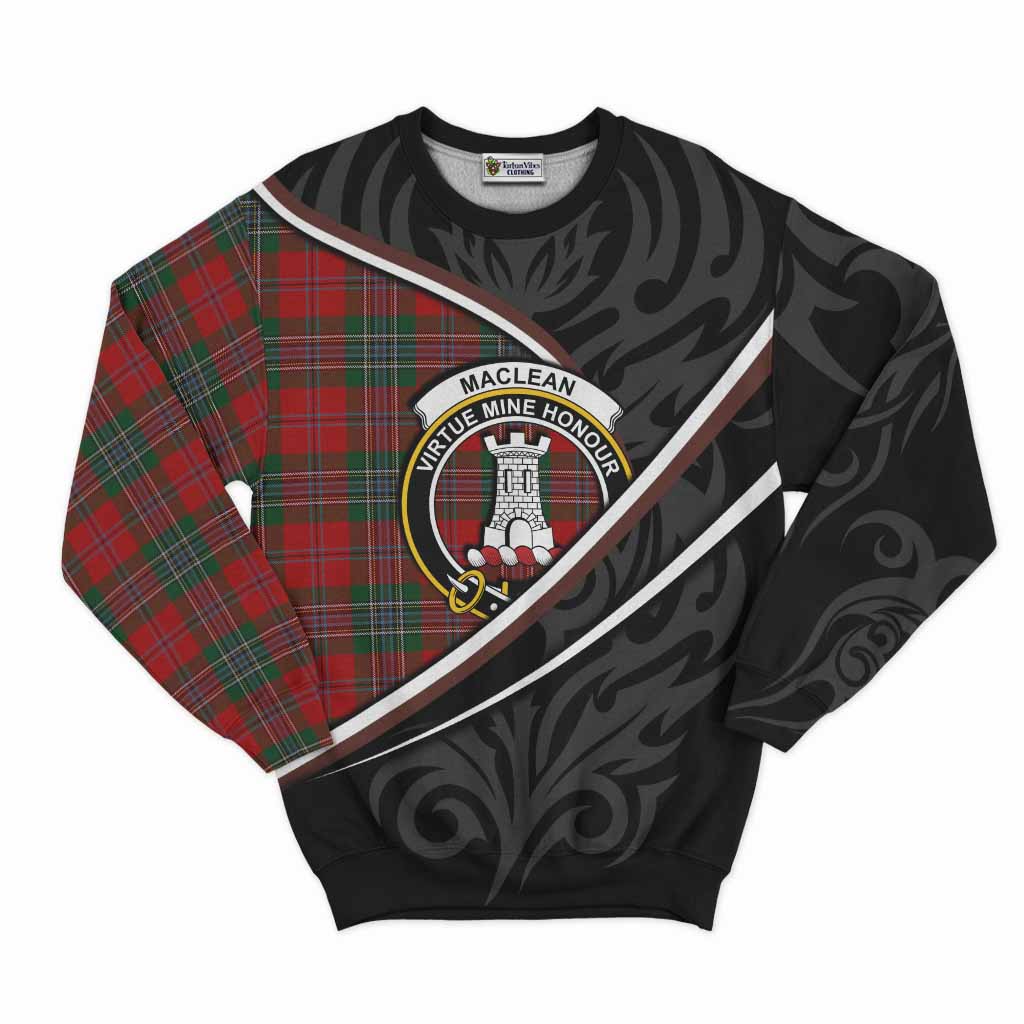 MacLean (McLean) Tartan Family Crest Sweatshirt Celtic Scottish Thistle Floral - Tartan Vibes Clothing