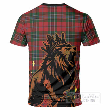 MacLean (McLean) Tartan Family Crest T-Shirt Crowned Lion Roaring