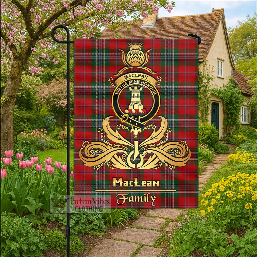 MacLean (McLean) Tartan Garden Flag with Highland Thistle Cherish Family Crest Style - Tartan Vibes Clothing