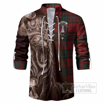 MacLean (McLean) Tartan Ghillie Shirt Roaring Lion Heritage