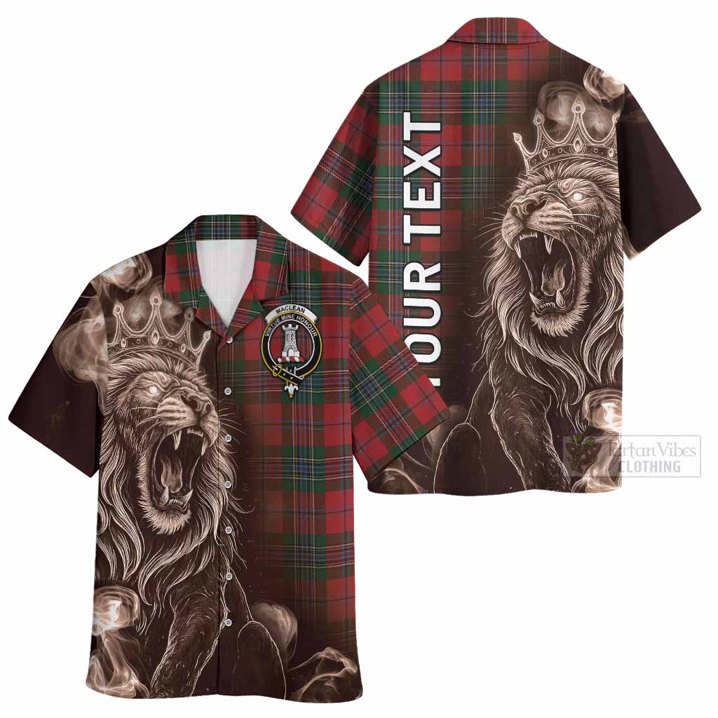 MacLean (McLean) Tartan Hawaiian Shirt Roaring Lion Heritage