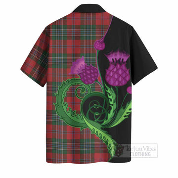 MacLean (McLean) Tartan Hawaiian Shirt Traditional Scottish Thistle