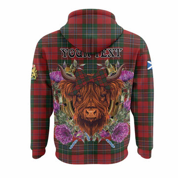 MacLean (McLean) Tartan Hoodie Scottish Thistle Heilan Coo