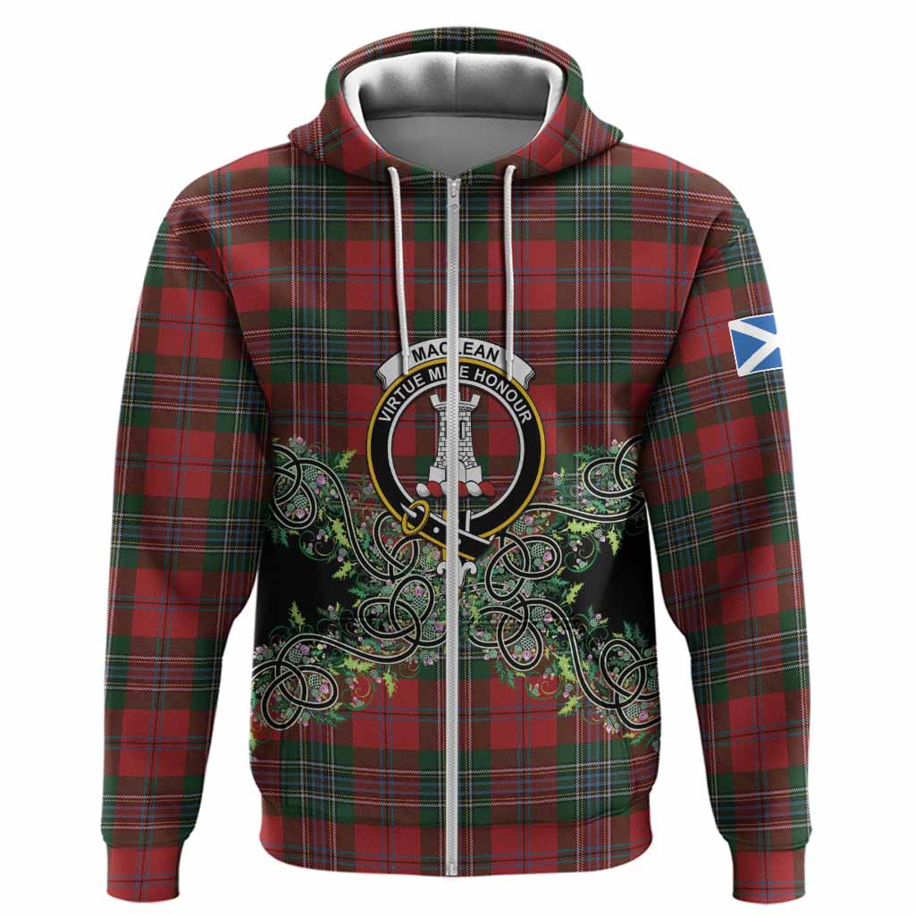 MacLean (McLean) Tartan Hoodie Thistle Scottish Spirit