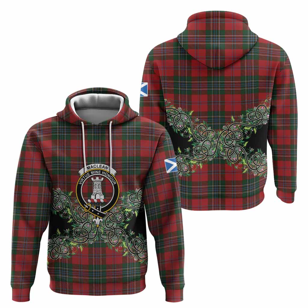 MacLean (McLean) Tartan Hoodie Thistle Scottish Spirit