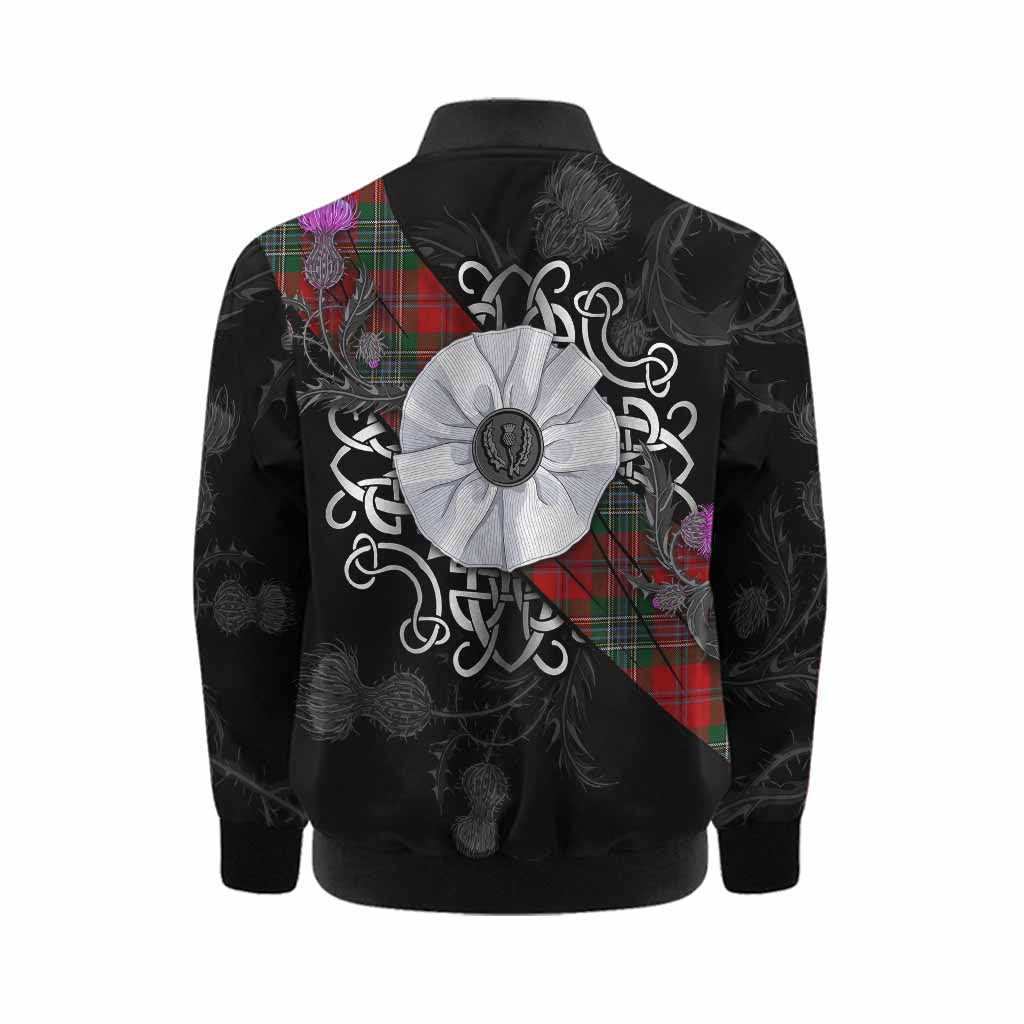MacLean (McLean) Tartan Kid Bomber Jacket Jacobite White Rose Kid - Tartan Vibes Clothing