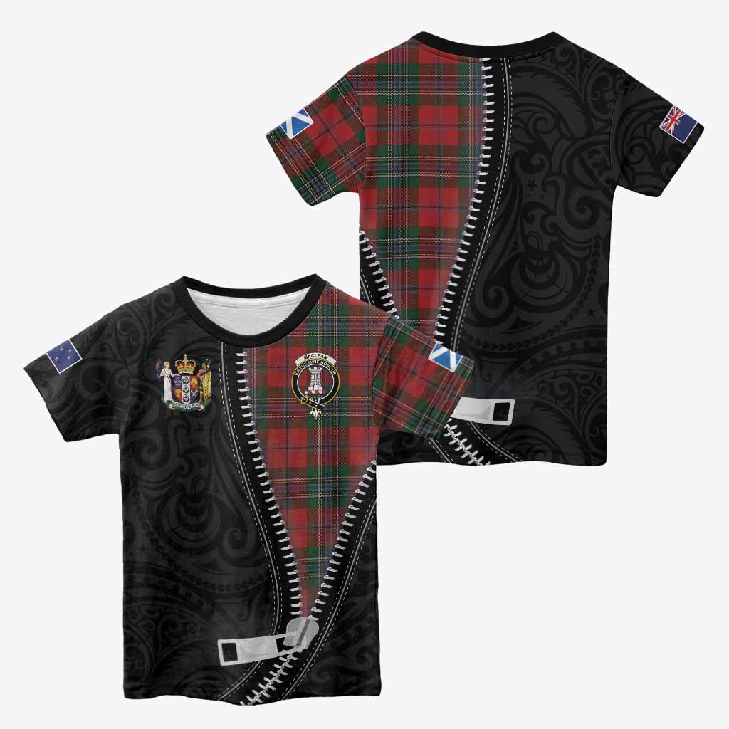 MacLean (McLean) Tartan Kid T-shirt New Zealand Pattern Unique Zipper Stylized