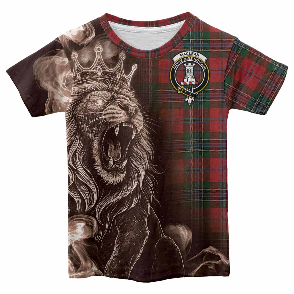 MacLean (McLean) Tartan Kid T-shirt Roaring Lion Heritage