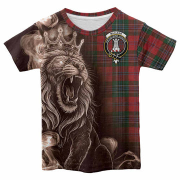MacLean (McLean) Tartan Kid T-shirt Roaring Lion Heritage
