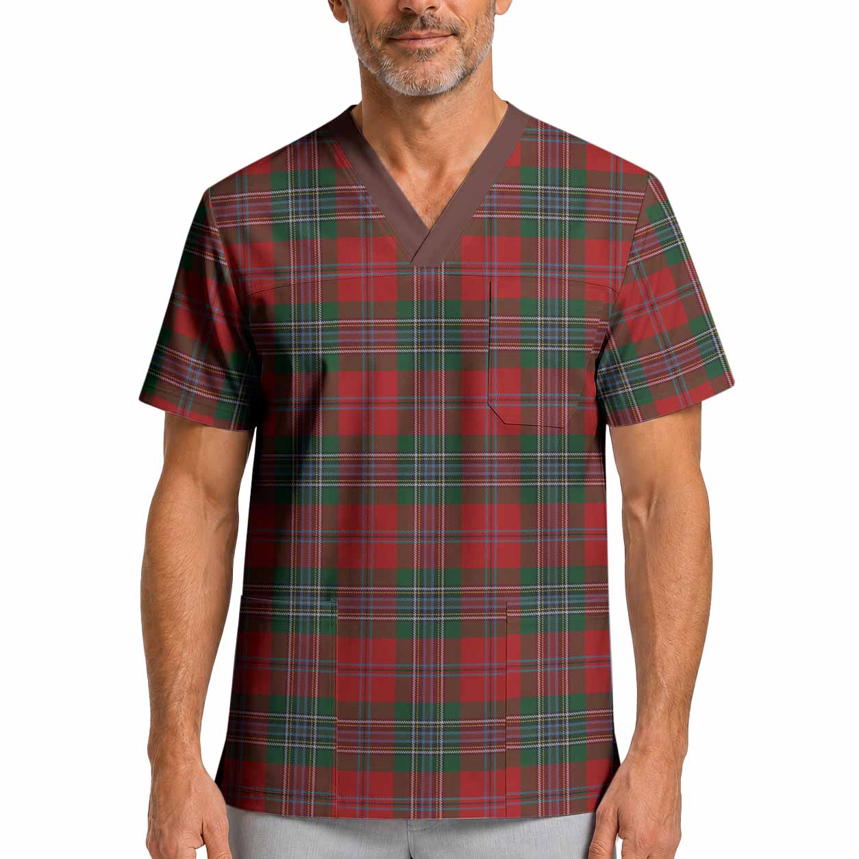 MacLean (McLean) Tartan Scrub Top XL - Tartan Vibes Clothing