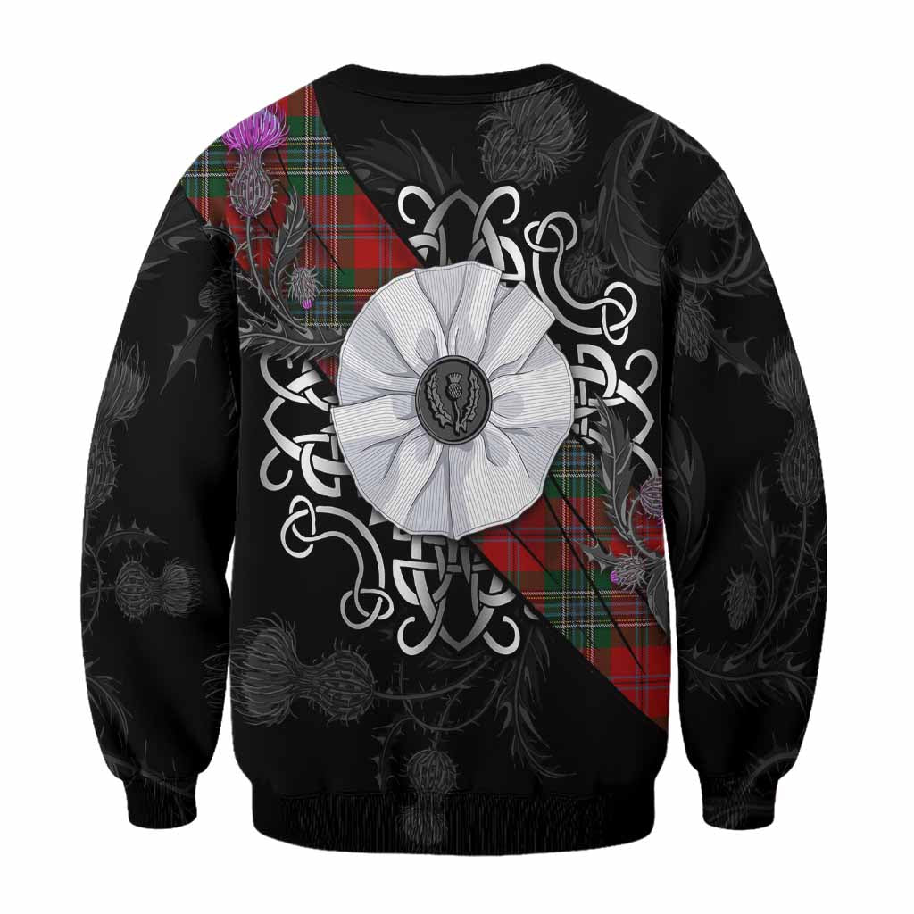 MacLean (McLean) Tartan Sweatshirt Jacobite White Rose - Tartan Vibes Clothing