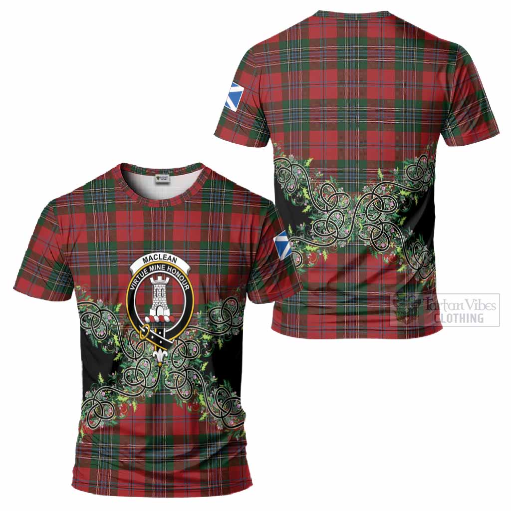 MacLean (McLean) Tartan T-Shirt Thistle Scottish Spirit