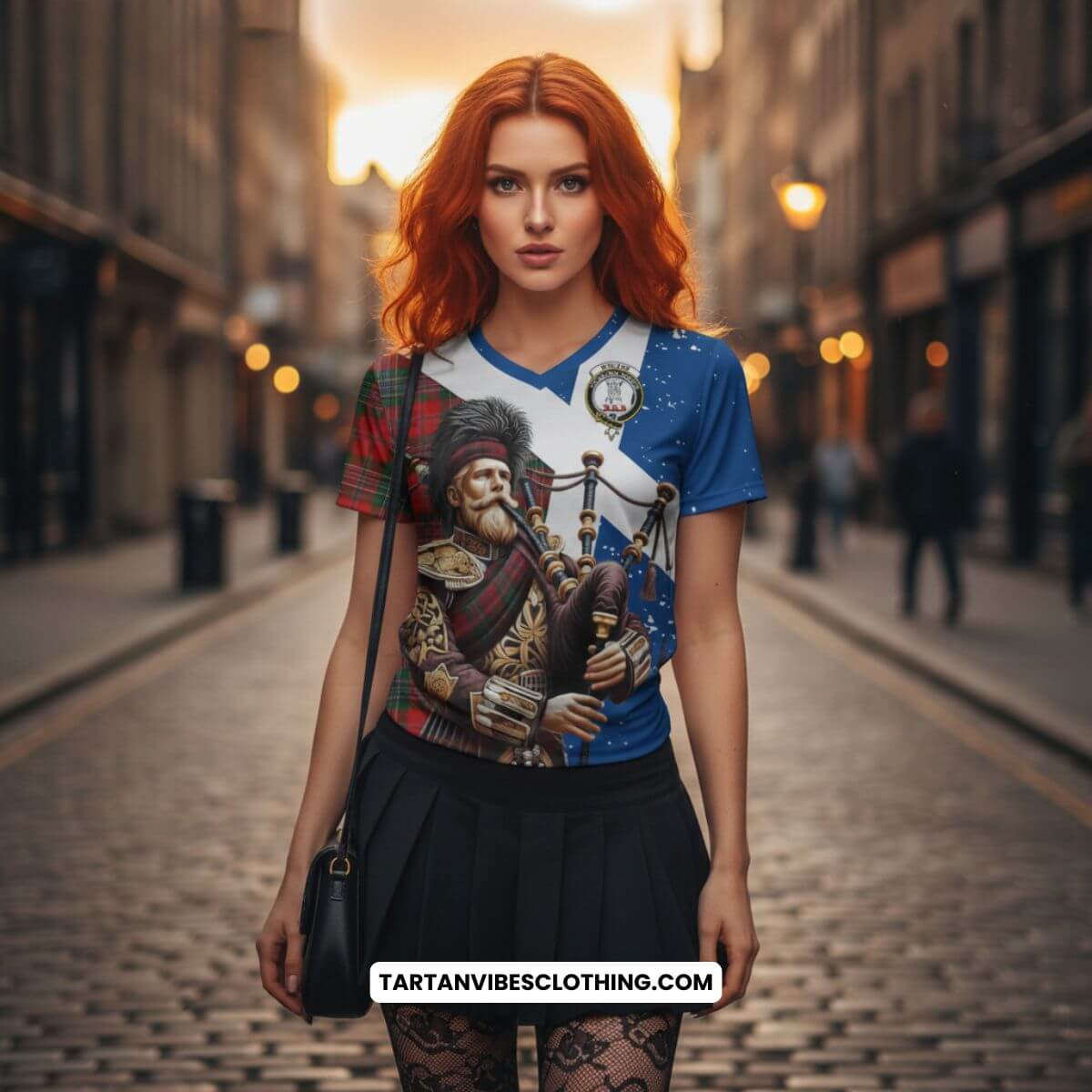 MacLean (McLean) Family Crest 2D Cotton Men's T-Shirt Wreaking Havoc Style