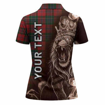 MacLean (McLean) Tartan Women Polo Shirt Roaring Lion Heritage