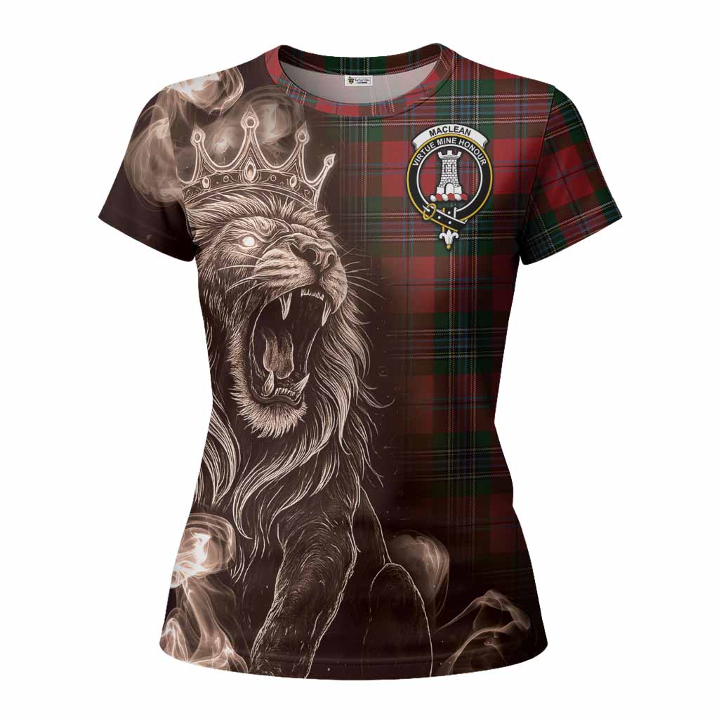 MacLean (McLean) Tartan Women T shirt Roaring Lion Heritage