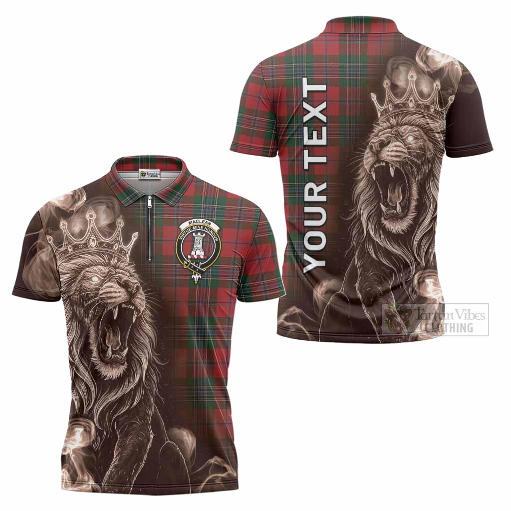 MacLean (McLean) Tartan Zipper Polo Shirt Roaring Lion Heritage