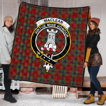 maclean-of-duart-tartan-quilt-with-family-crest