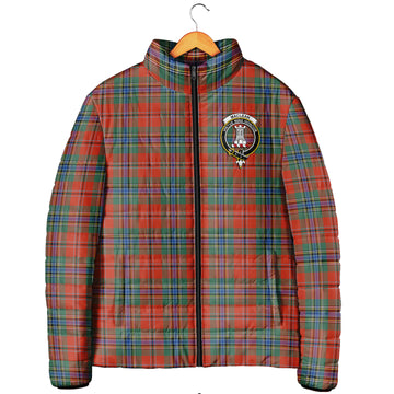 MacLean of Duart Ancient Tartan Padded Jacket with Family Crest