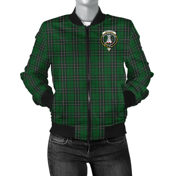 MacLean of Duart Hunting Tartan Bomber Jacket with Family Crest