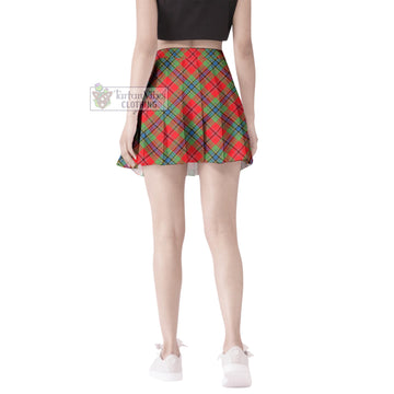 MacLean of Duart Modern Tartan Women's Plated Mini Skirt