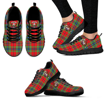 MacLean of Duart Modern Tartan Sneakers with Family Crest