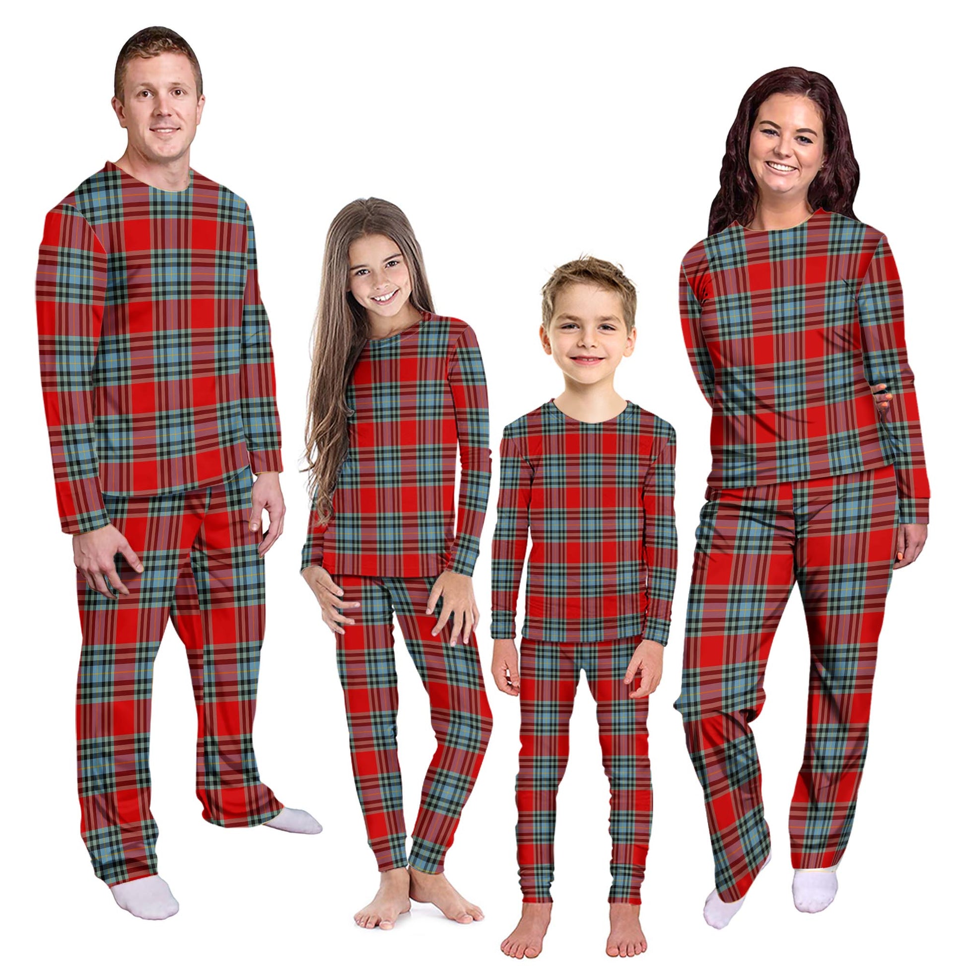 MacLeay (McLeay) Tartan Pajamas Family Set Kid - Tartan Vibes Clothing